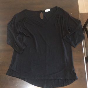 Black old navy 3/4 sleeve top